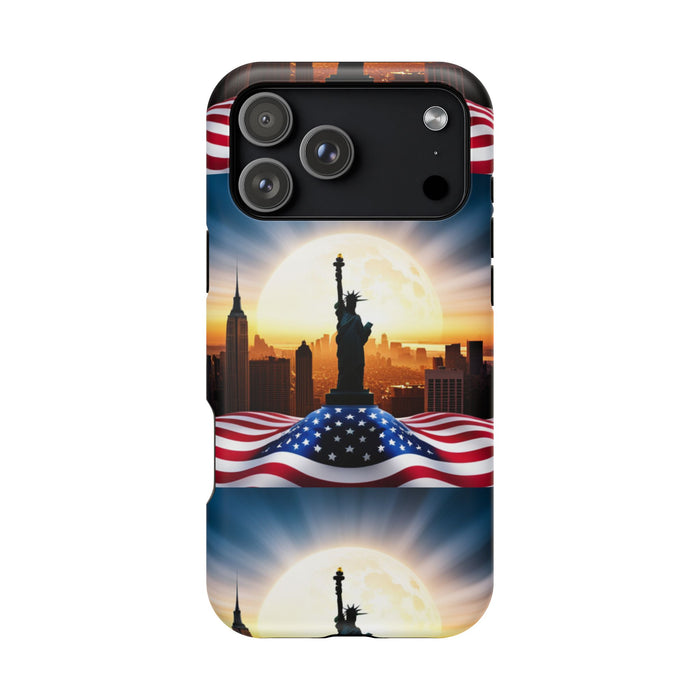 MagSafe American Flag Tough Phone Case: Show Your Patriotism in Style