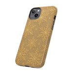 Golden Snowflake Holiday iPhone Case  Shamo's