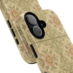 Vintage Rustic Foral Tiles iPhone Case | MagSafe - Shamo's