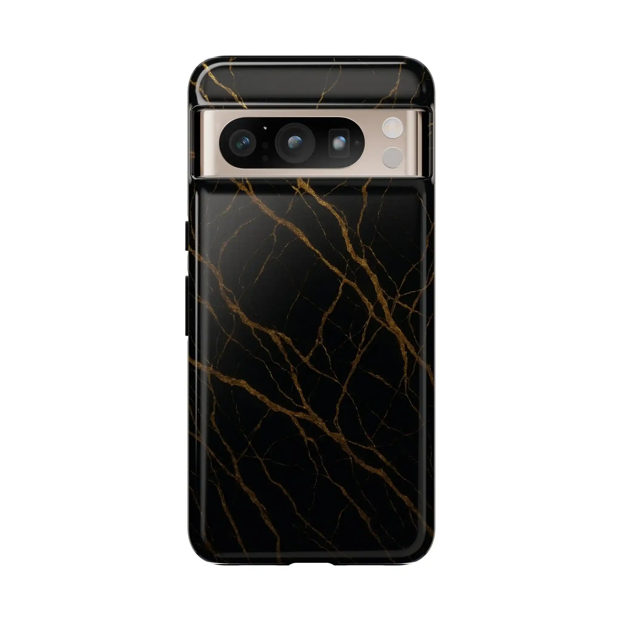 Black Marble Tough Phone Case  Shamo's Google Pixel 8 Pro / Glossy