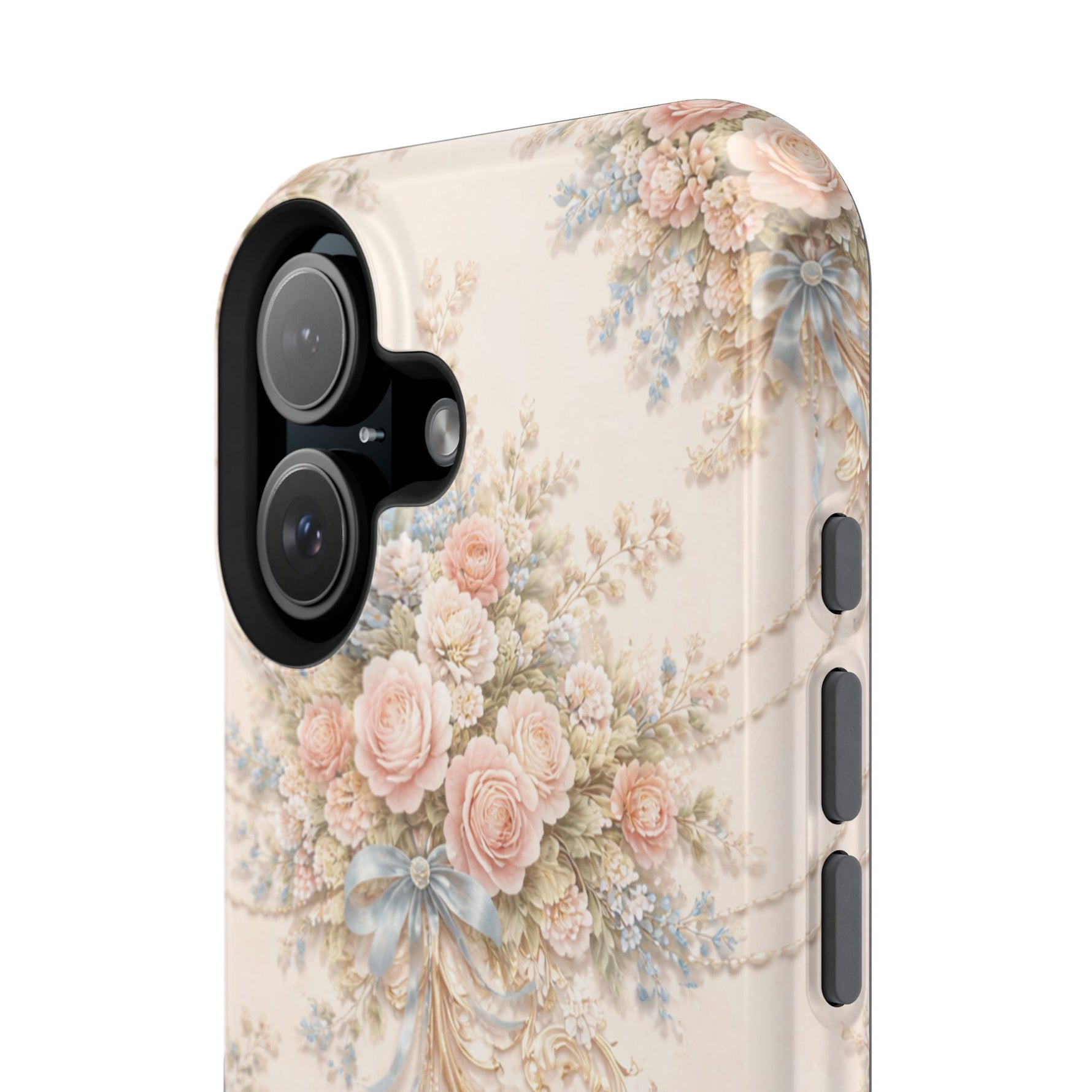 Floral Vintage Rose Phone Case, MagSafe Impact-Resistant - iPhone 17 Pro Max / Glossy - Shamo's