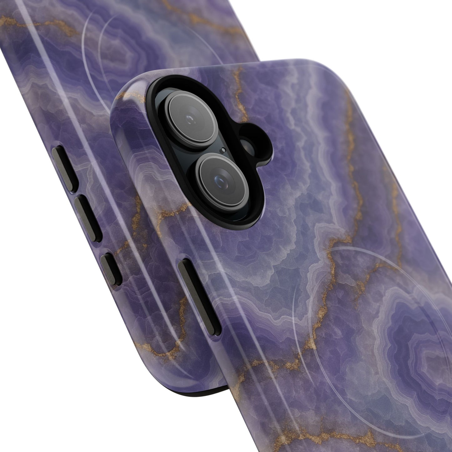 Purple Agate Marble iPhone Case with MagSafe