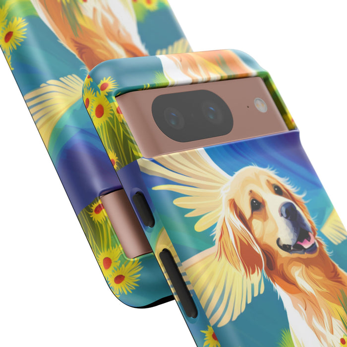 Tough Cases Golden Retriever with Wings Phone case