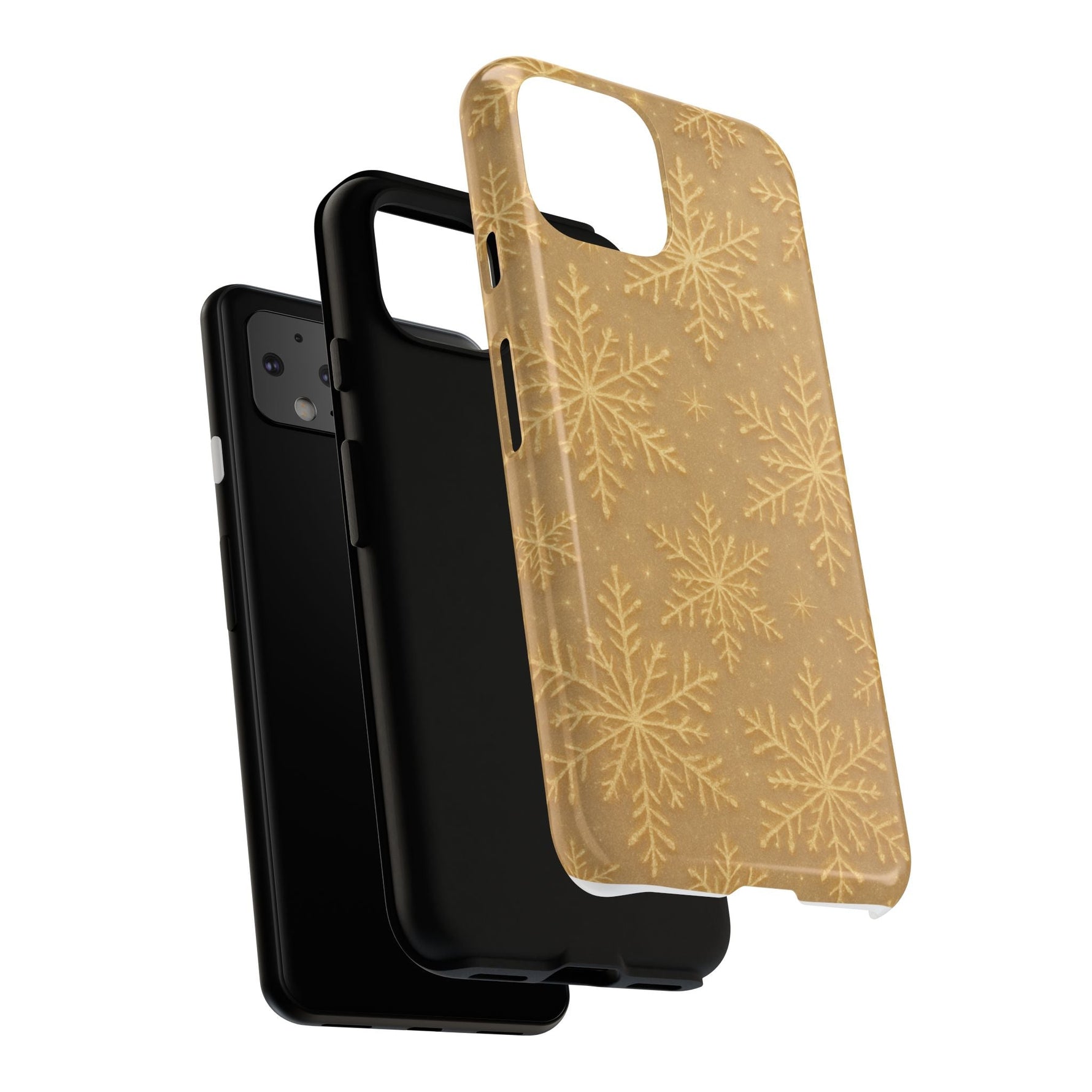 Golden Snowflake Holiday iPhone Case  Shamo's