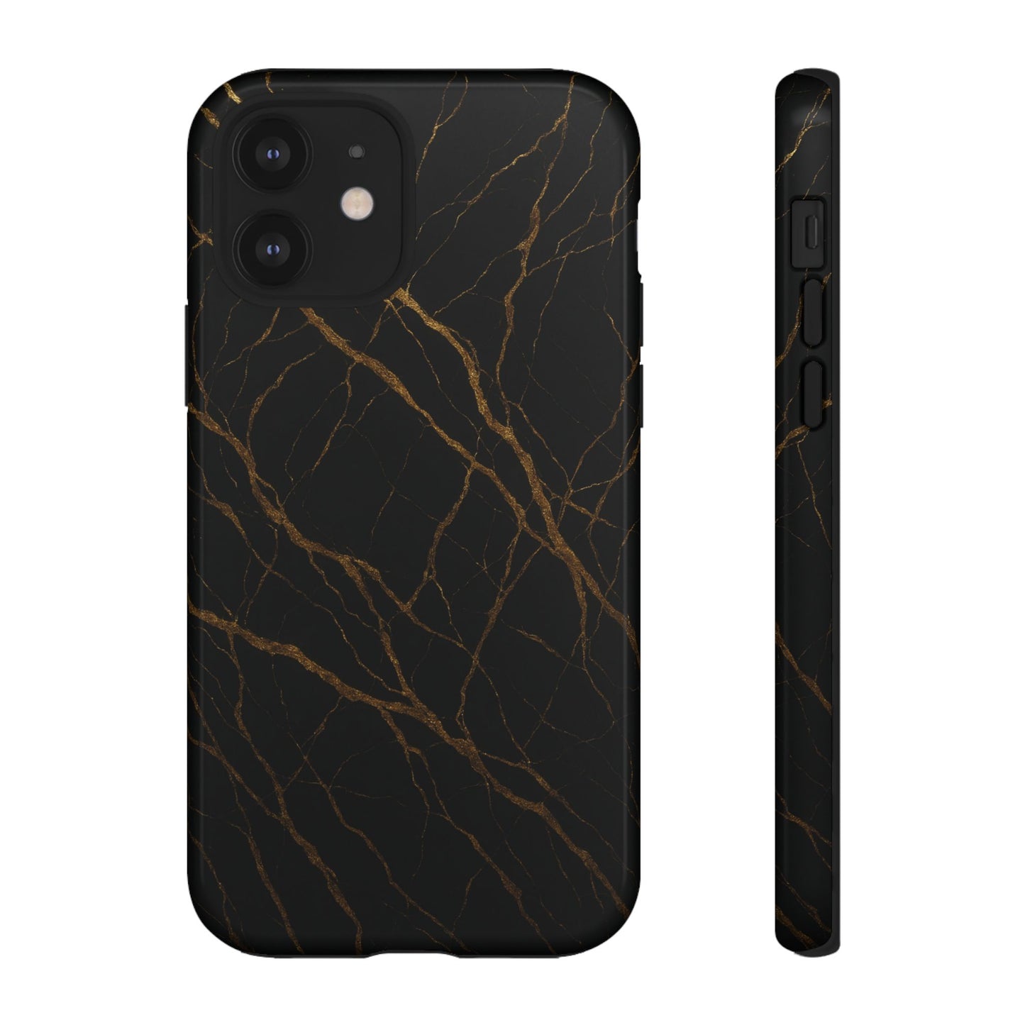 Black Marble Tough iPhone Case - Shamo's