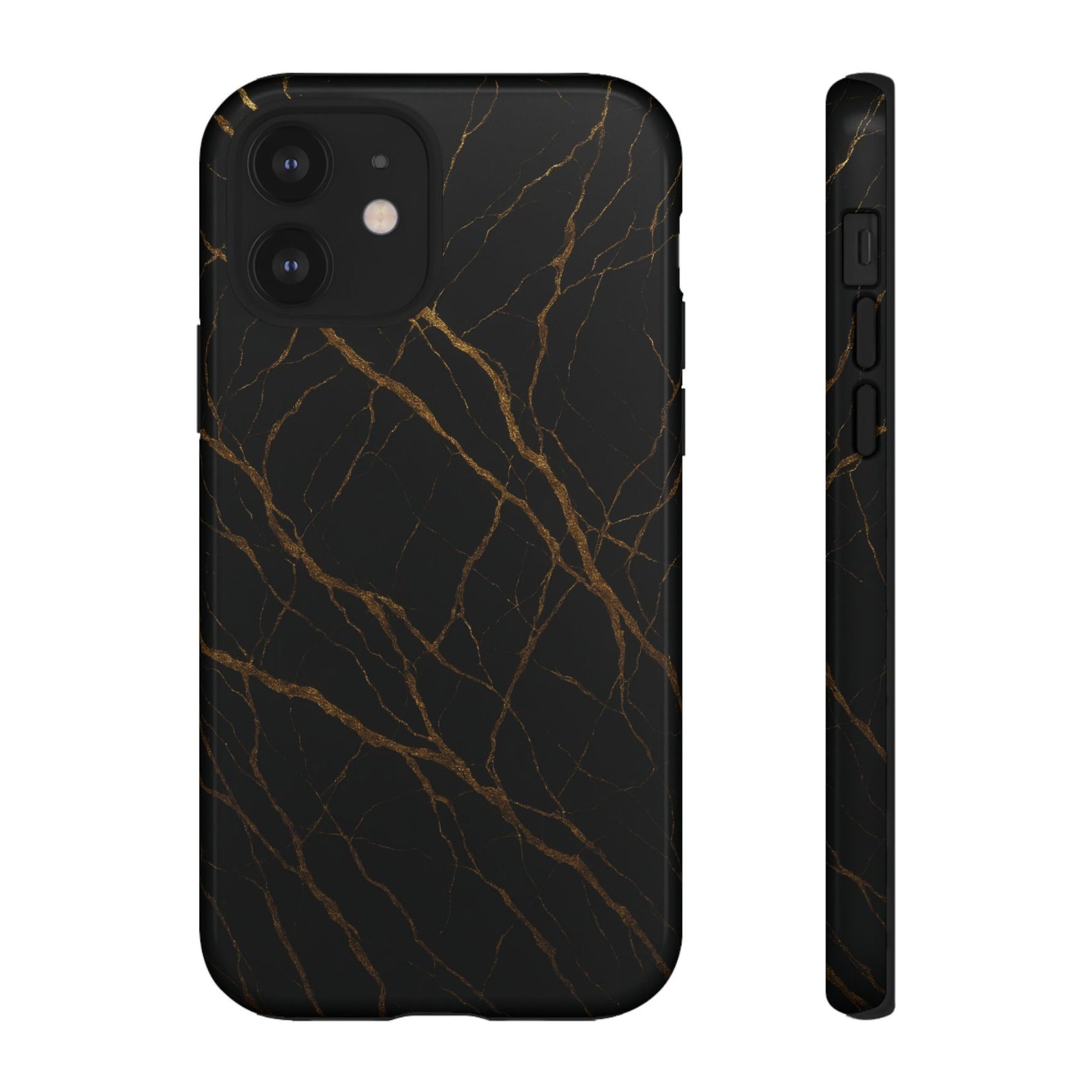 Black Marble Tough iPhone Case - Shamo's