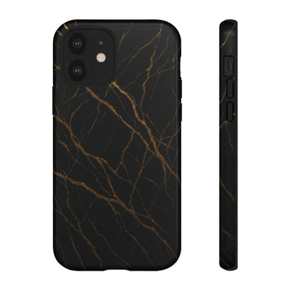 Black Marble Tough iPhone Case - Shamo's