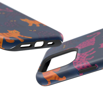 Colorful Cat Phone Case - MagSafe Impact-Resistant
