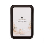 Personalizable Vegan Custom iPhone Wallet | MagSafe Compatible | Add your own Photo and Text - Black / One size - Shamo's