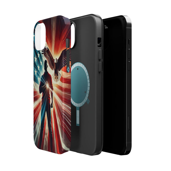 Magnetic Tough Phone Case with MagSafe Compatibility - Proud American Design Edition