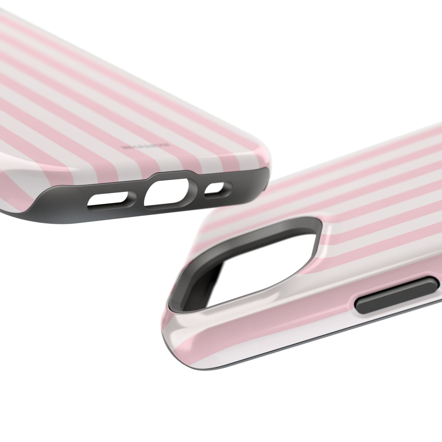Pink Stripe Impact-Resistant Phone Case | MagSafe