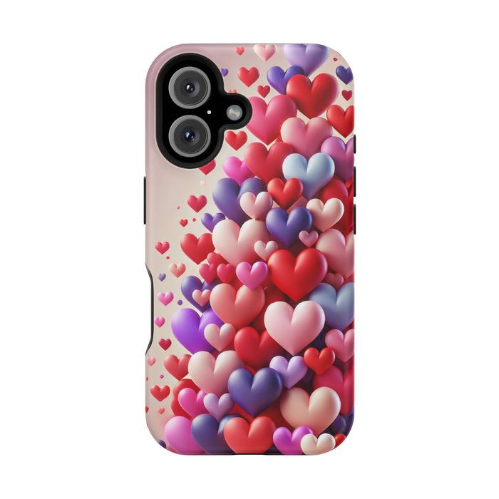 Shamo's Phone Case | MagSafe Compatible | Love Hearts Theme for iPhone 17 and more
