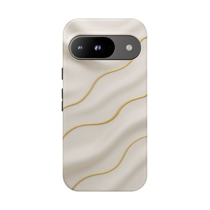 Elegant Gold Wave Tough iPhone Case