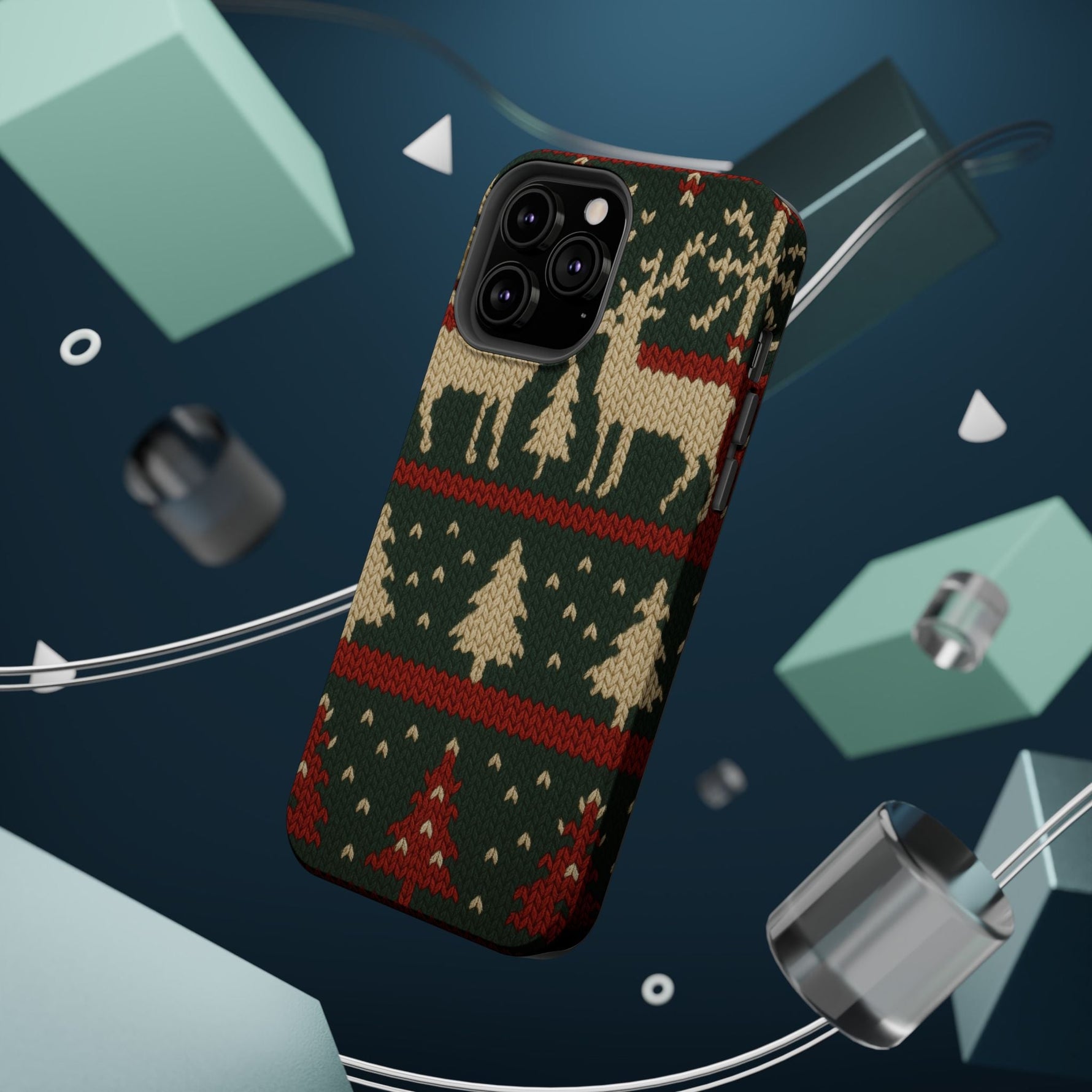 Holiday Reindeer Knit iPhone Case | compatible with MagSafe  Shamo's