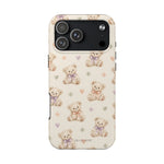 Cute Pastel Bear Impact Phone Case | Heart & Star Kawaii Pattern
