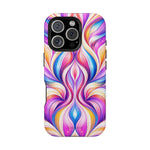 Colorful Abstract Swirl Magnetic Impact iPhone Case | MagSafe