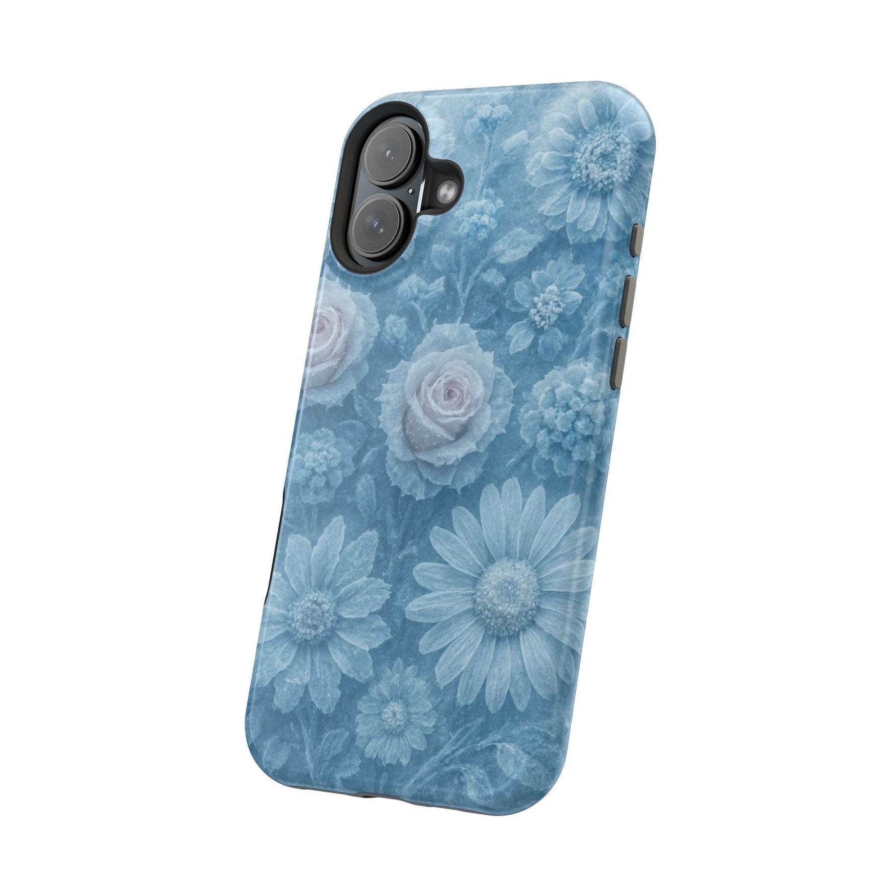 Frozen Beauty Floral Rose iPhone Case | MagSafe compatible  Shamo's