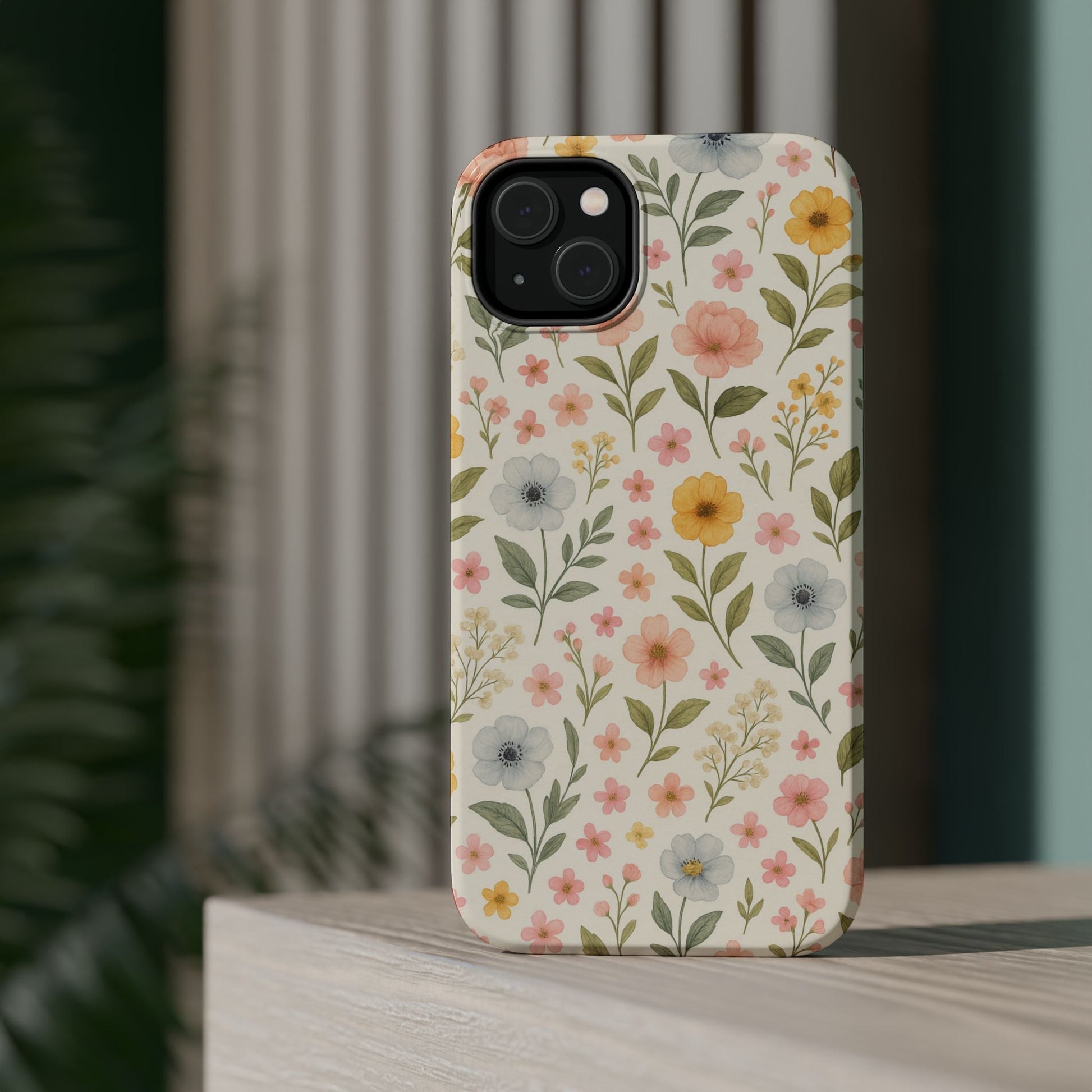 Floral Garden Impact iPhone Case with MagSafe compatibility  Shamo's
