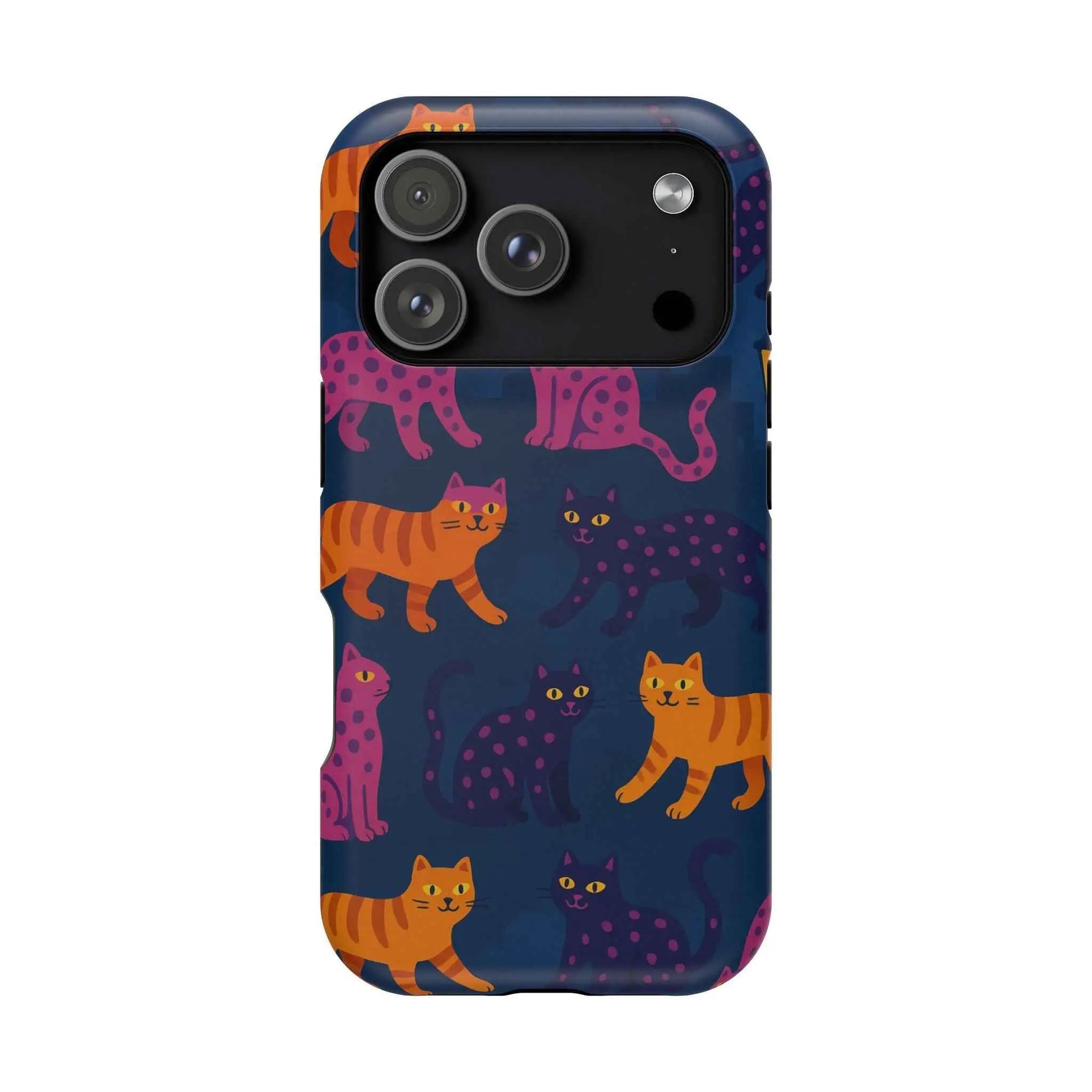Colorful Cat Phone Case - MagSafe Impact-Resistant