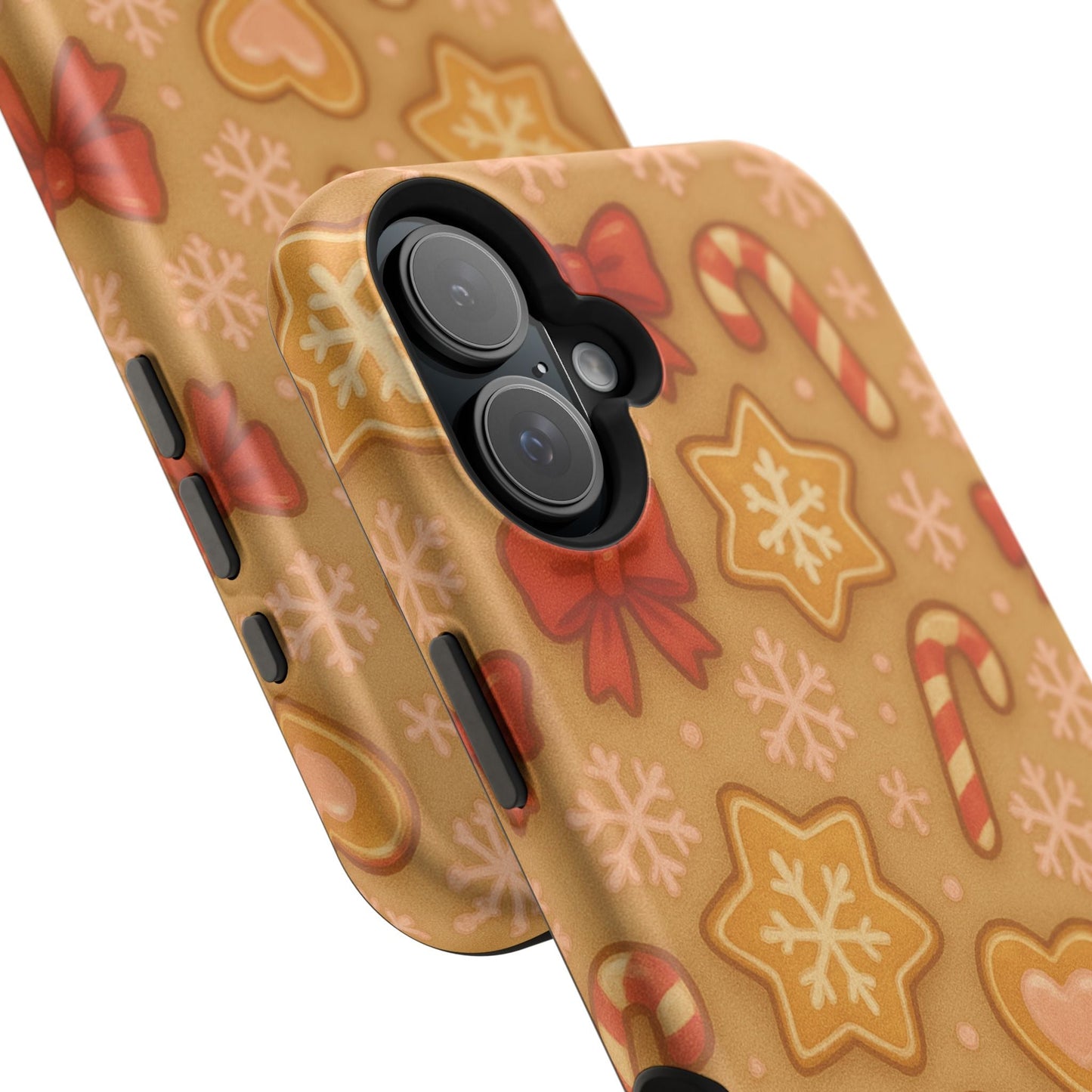 Candy Cane & Gingerbread Holiday iPhone Case — Impact-Resistant