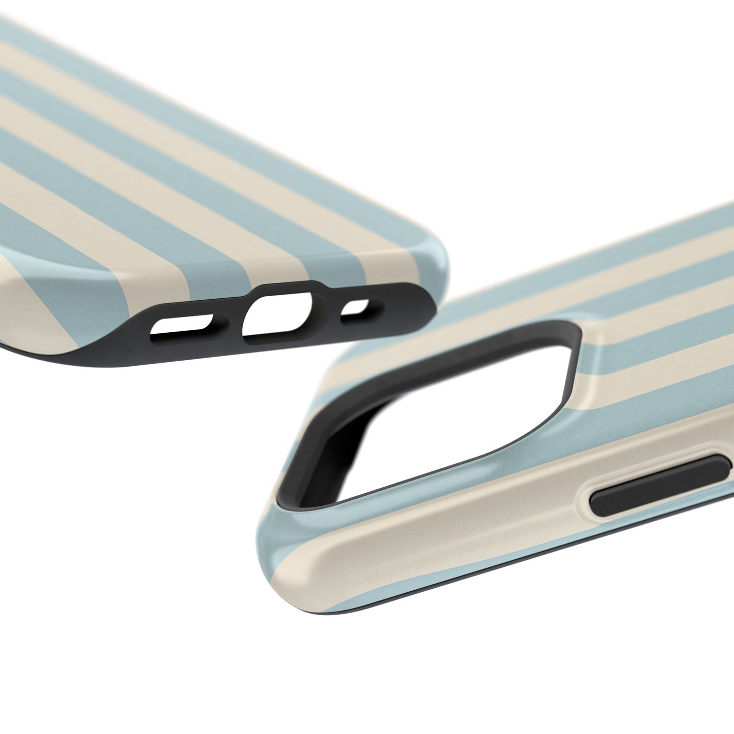 Blue Strips Pattern iPhone Case Compatible with MagSafe
