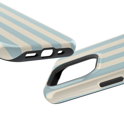 Blue Strips Pattern iPhone Case Compatible with MagSafe