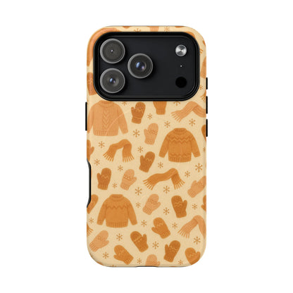 Cozy Winter Sweaters Holidays iPhone Case — Warm Knit Pattern with MagSafe - Shamo's