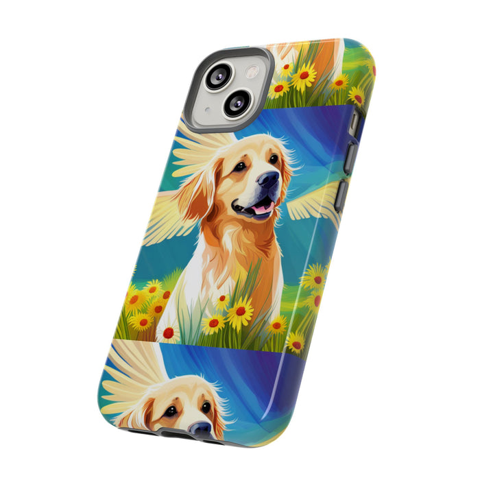 Tough Cases Golden Retriever with Wings Phone case