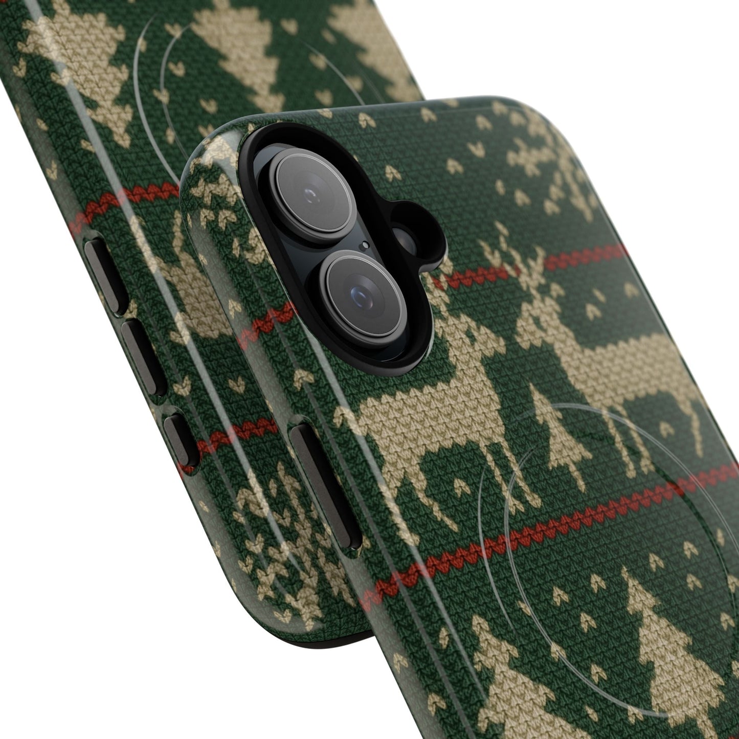 Holiday Knit Reindeer MagSafe Tough iPhone Case
