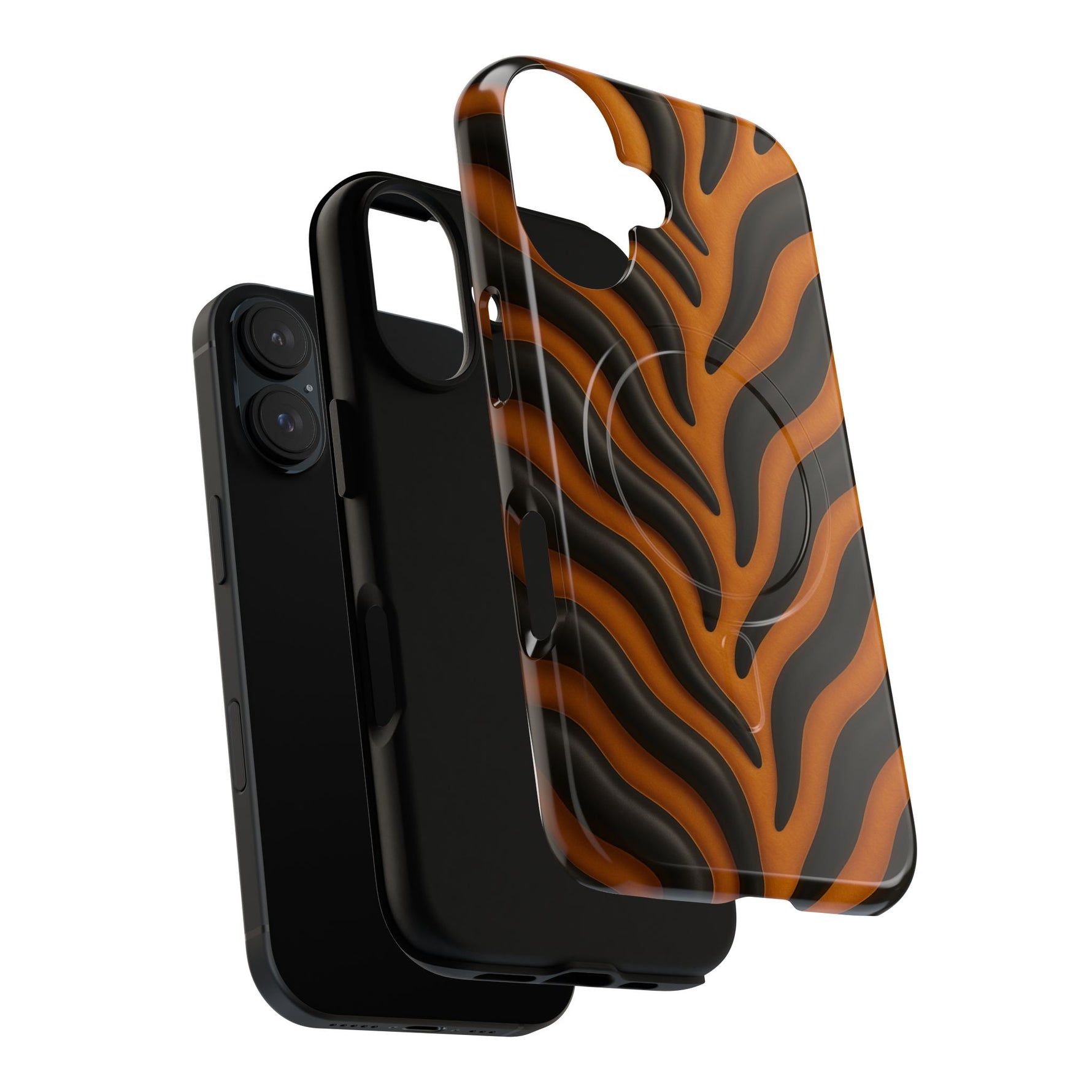 Fierce Tiger Striped iPhone Case - Works with MagSafe - Shamo's