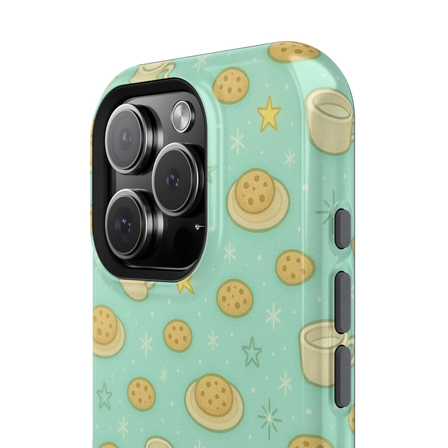 Cookie & Coffee Pattern Tough iPhone Case — Impact-Resistant