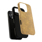 Golden Snowflake Holiday iPhone Case  Shamo's
