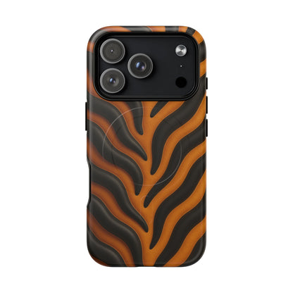 Fierce Tiger Striped iPhone Case - Works with MagSafe