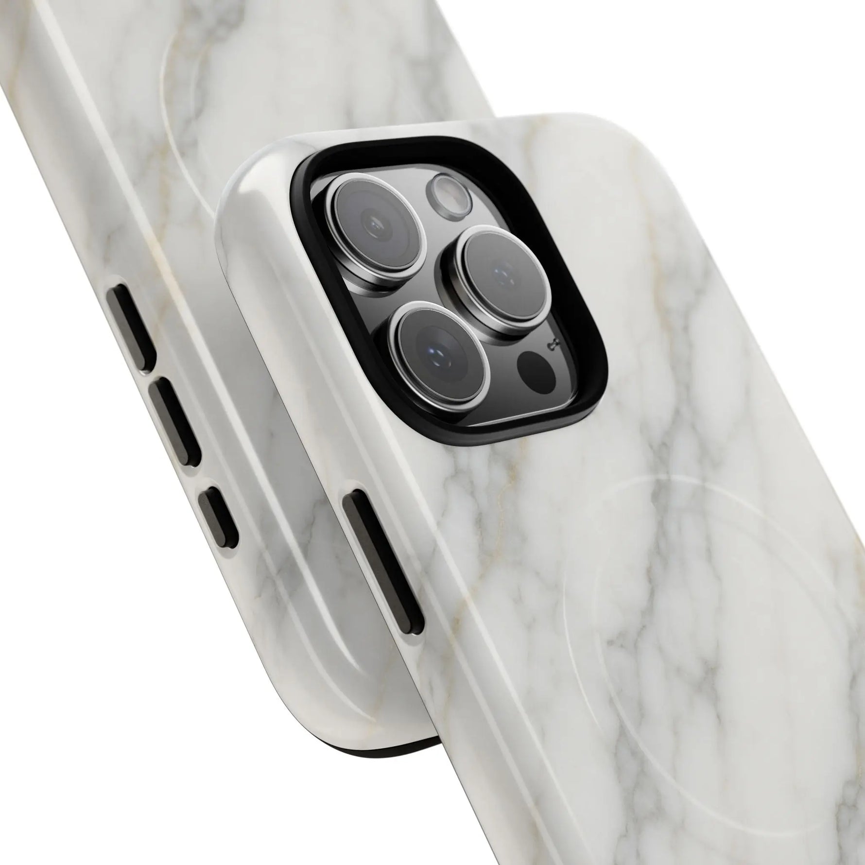 Classic White Marble iPhone Case with MagSafe  Shamo's