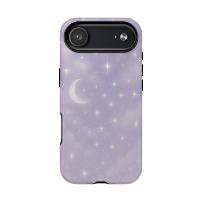 Celestial Lavender iPhone Case — Moon & Stars MagSafe Compatible - Shamo's