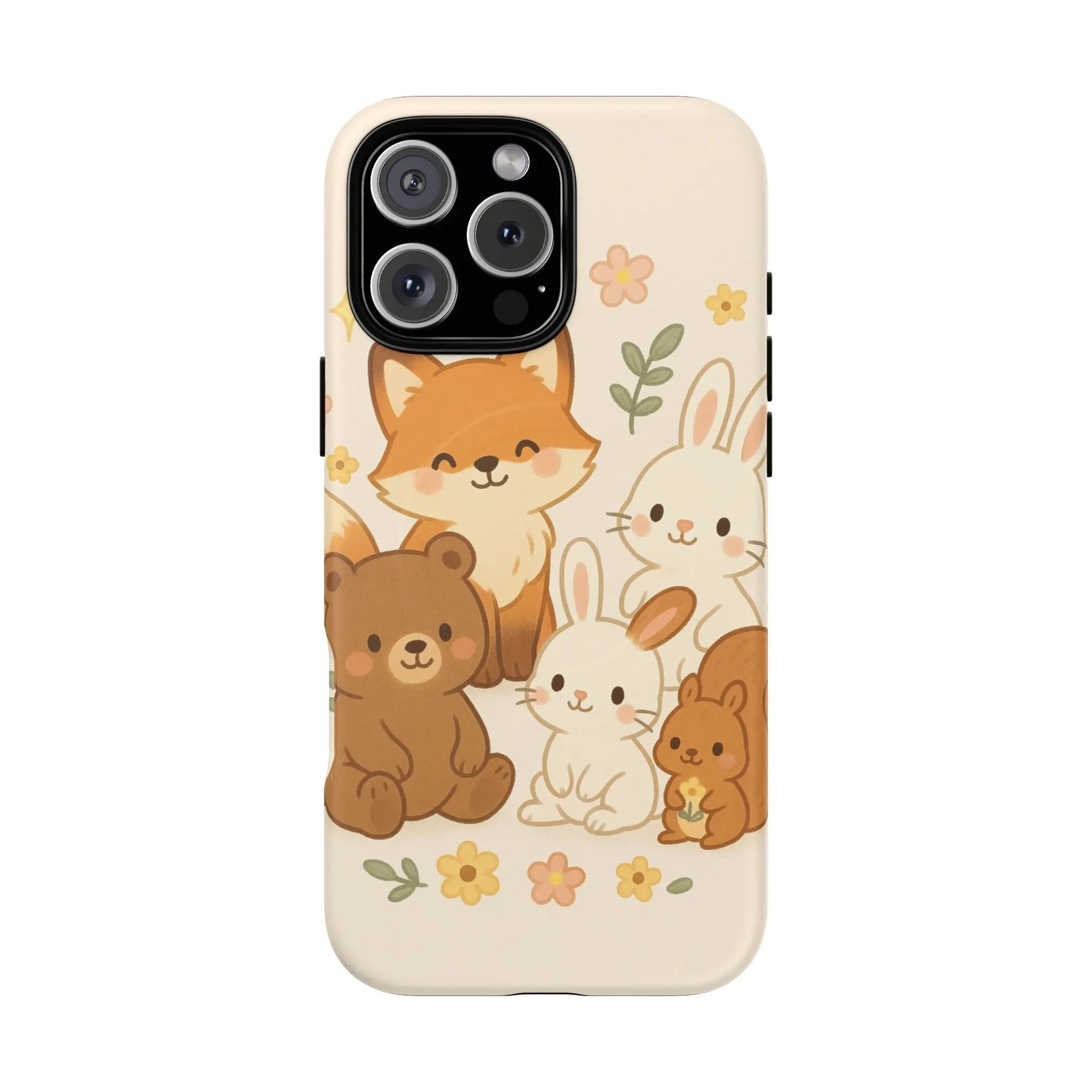 Forest Friends iPhone Case — Fox, Bear & Bunny Design. with MagSafe - Shamo's