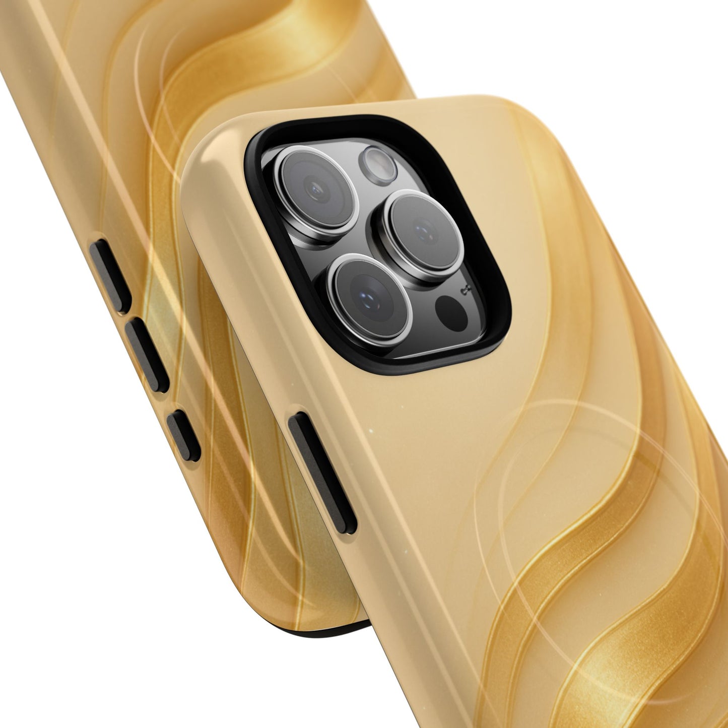 Luxury Series Golden Aura iPhone Case compatible with MagSafe