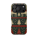 Holiday Reindeer Knit iPhone Case | compatible with MagSafe  Shamo's iPhone 17 Pro / Matte