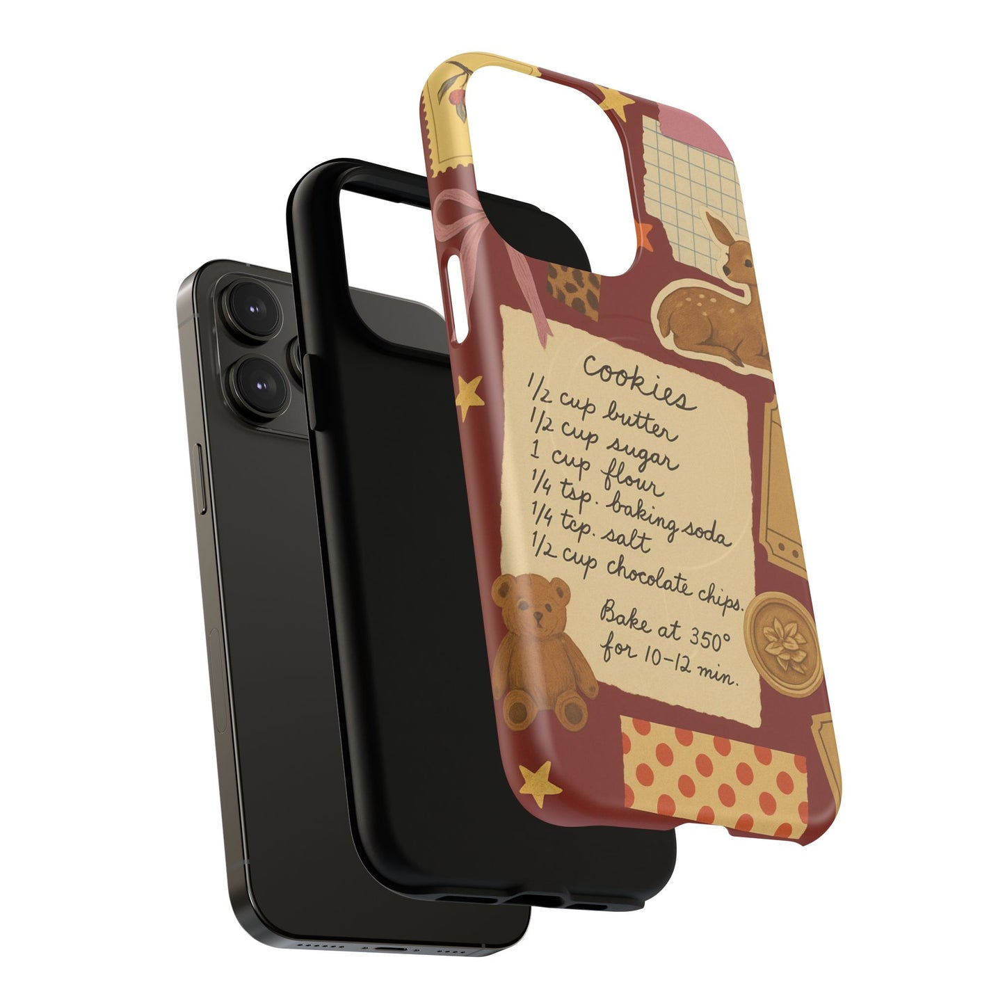 Holiday Receipt Stamps iPhone Case with MagSafe Compatibility