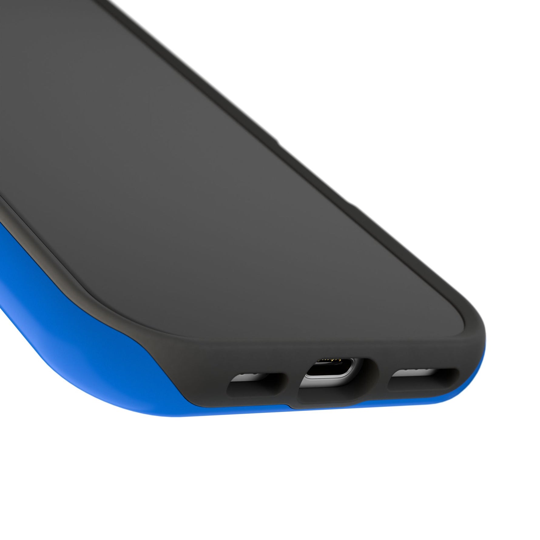 Cobalt Pop Blue Solid Color Impact-Resistant iPhone Case | Slim Shockproof MagSafe-Compatible