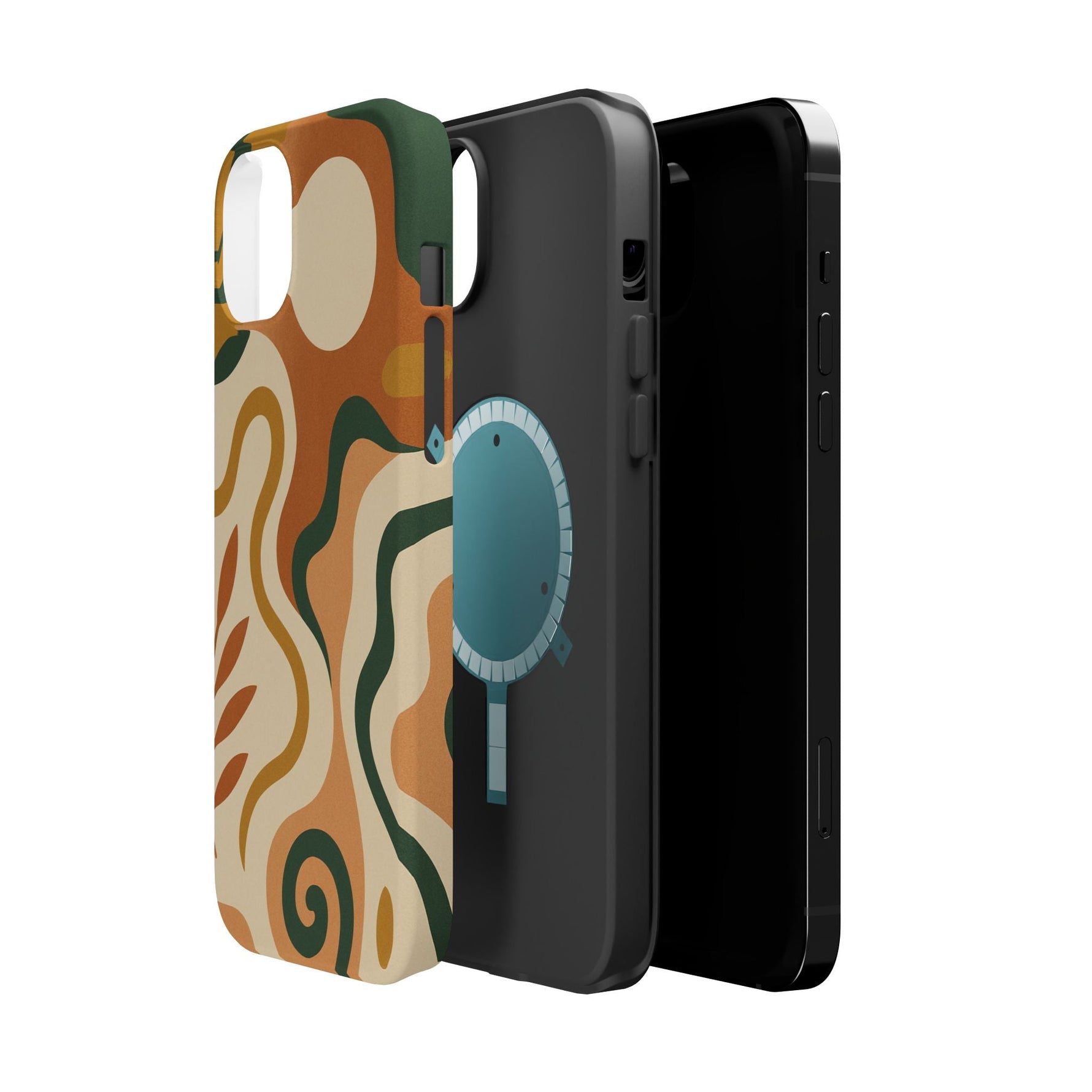 Abstract Earth-Tone Impact iPhone Case — MagSafe  Shamo's
