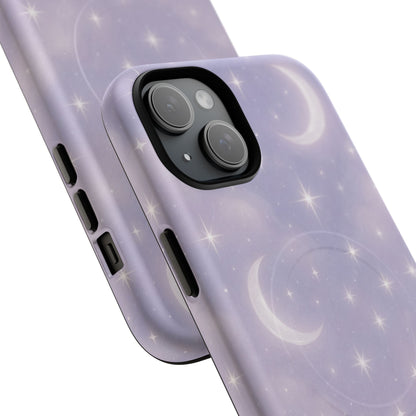 Celestial Lavender iPhone Case — Moon & Stars MagSafe Compatible - Shamo's
