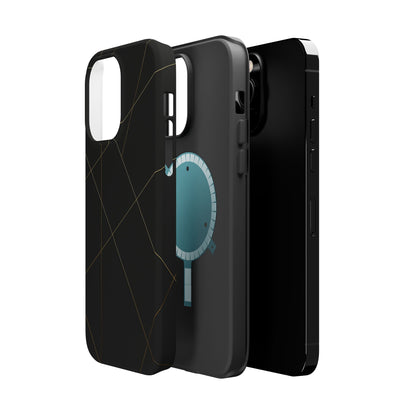 Black Geometric Design iPhone Case | MagSafe  Shamo's