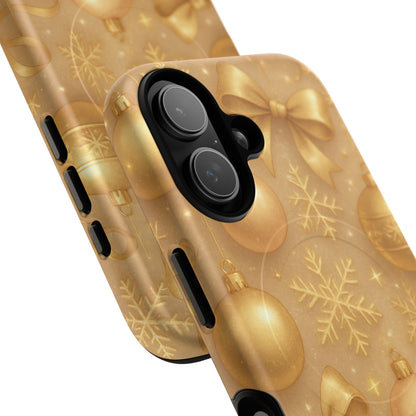 Holiday Gold Ornament iPhone Case | Compatible with MagSafe