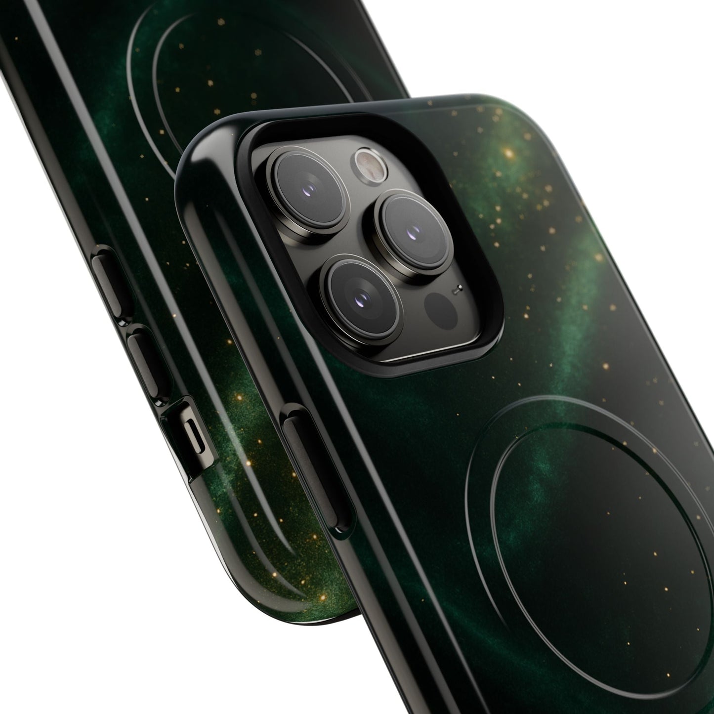Luxury Series Emerald Galaxy iPhone Case with MagSafe