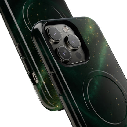 Luxury Series Emerald Galaxy iPhone Case with MagSafe