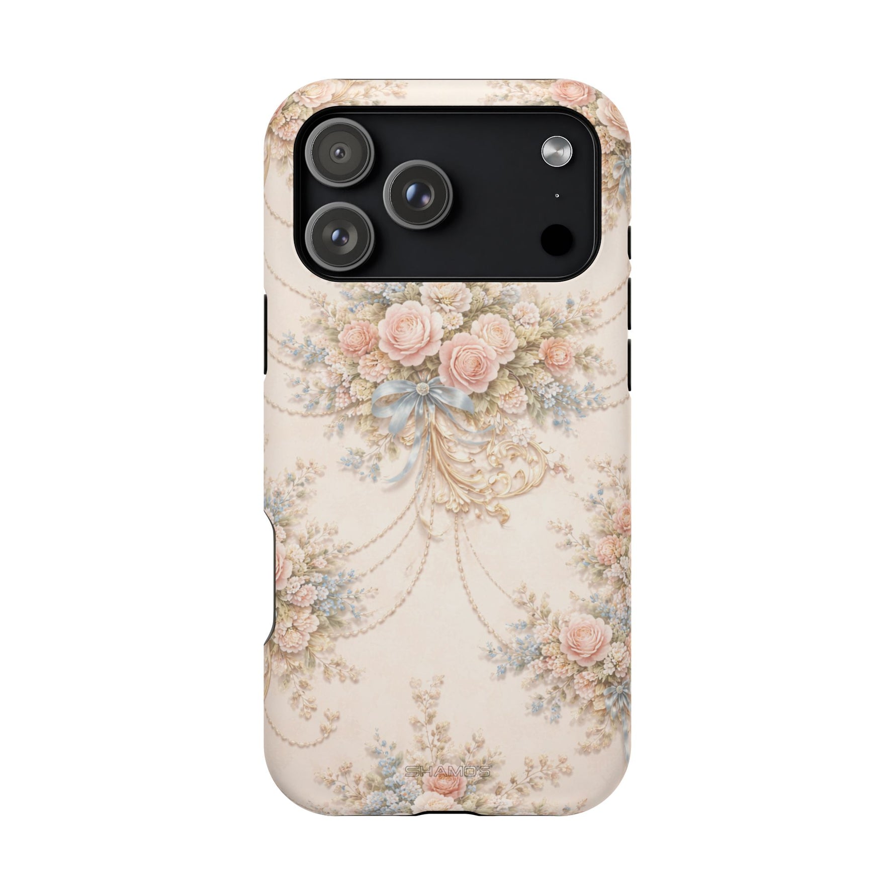 Floral Vintage Rose Phone Case, MagSafe Impact-Resistant - iPhone 17 Pro Max / Matte - Shamo's
