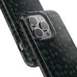Dark Carbon Fiber Texture Magnetic Impact-Resistant iPhone Case | MagSafe compatible  Shamo's