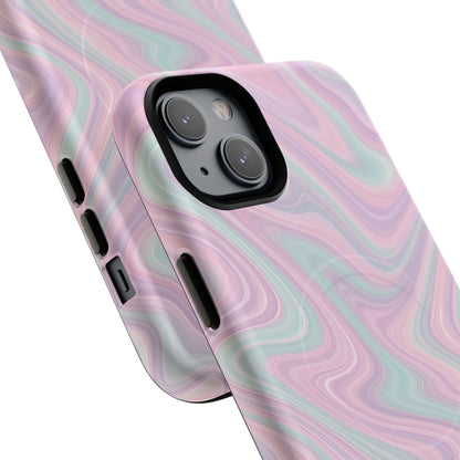 Colorful Marble Pastel Swirl iPhone Case | MagSafe