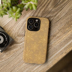 Golden Snowflake Holiday iPhone Case  Shamo's
